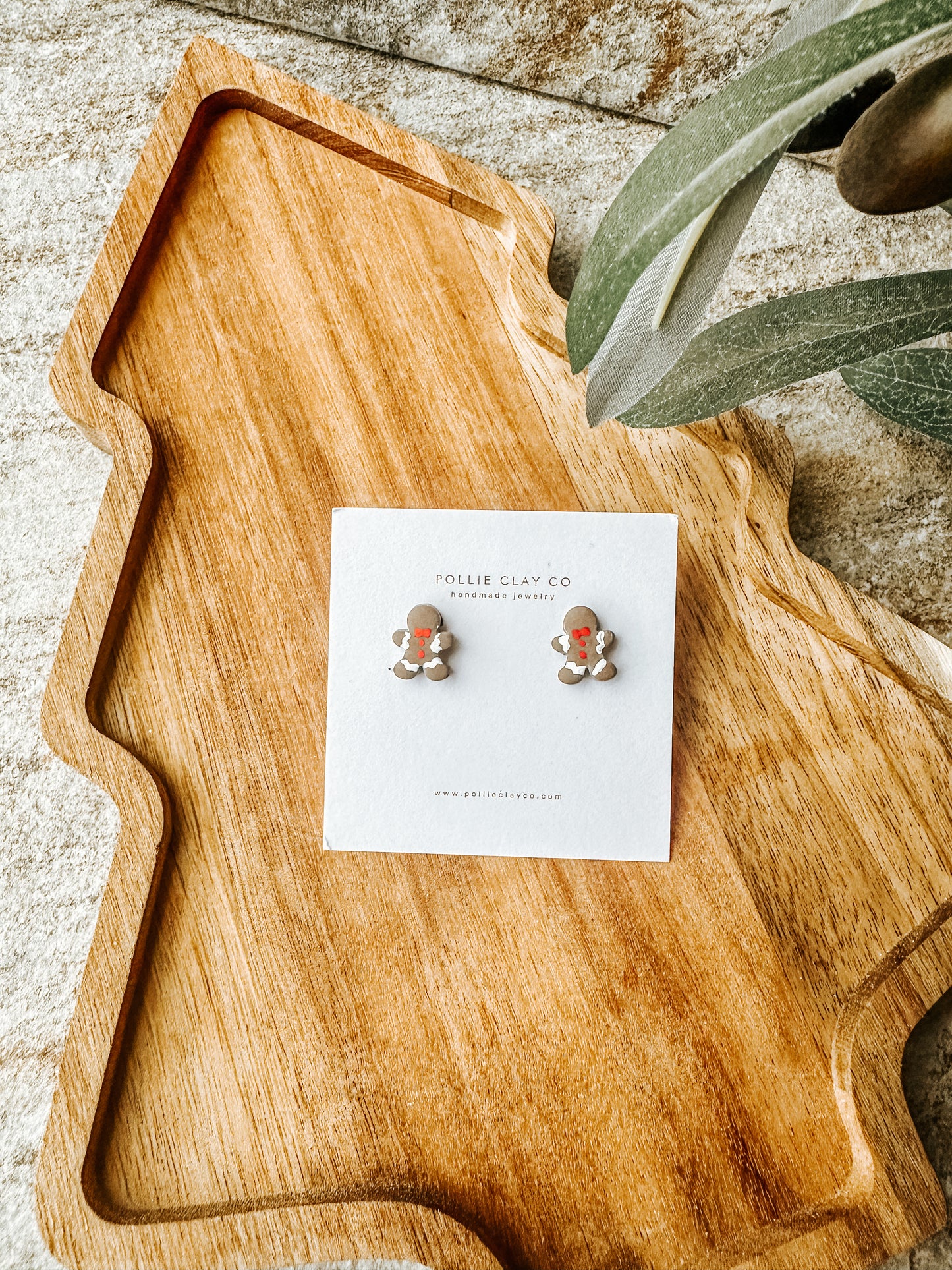 Gingerbread Man Studs