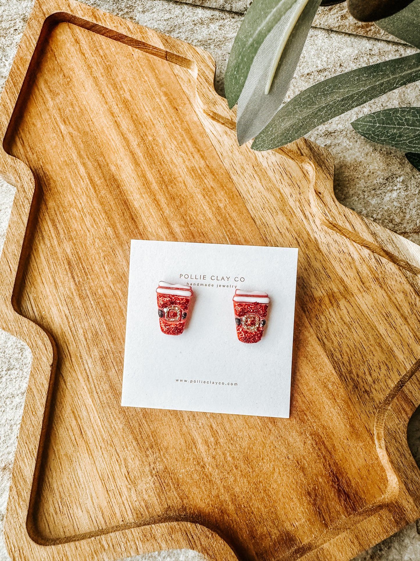 Santa Latte Studs