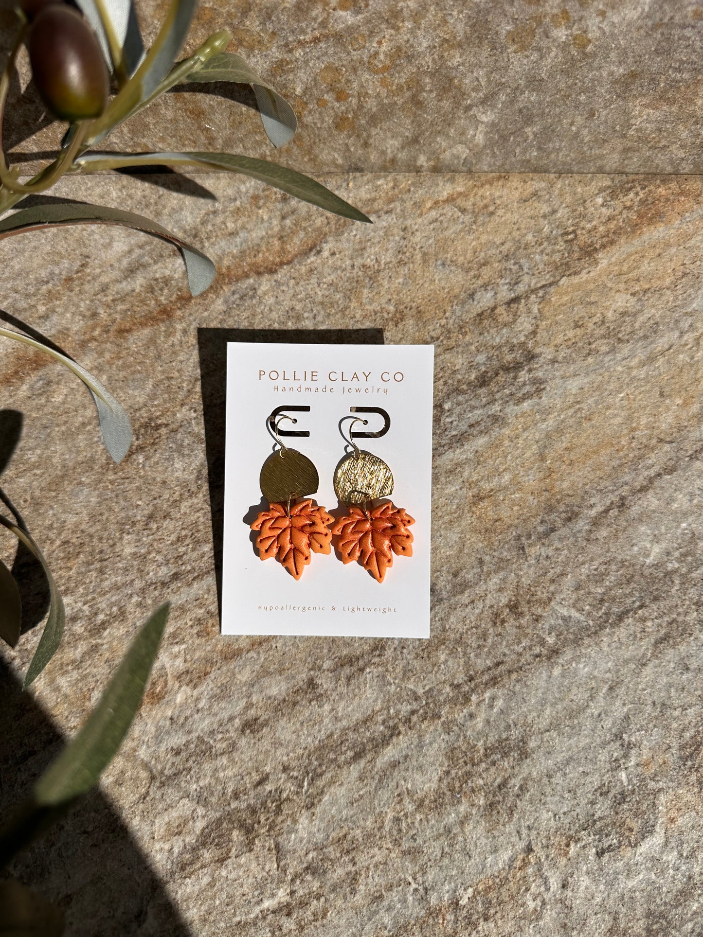 Gilded Maple Earrings