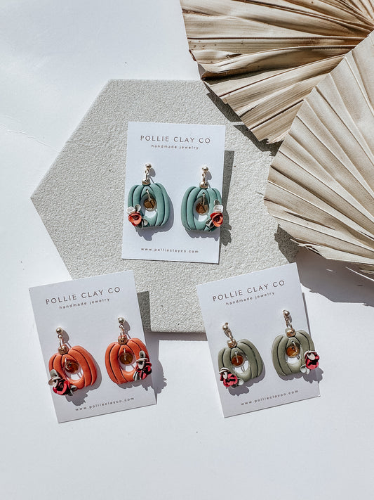 The Pumpkin Garden Earrings