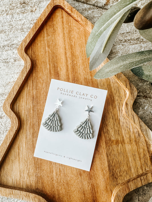 Small Silver Tree Dangles