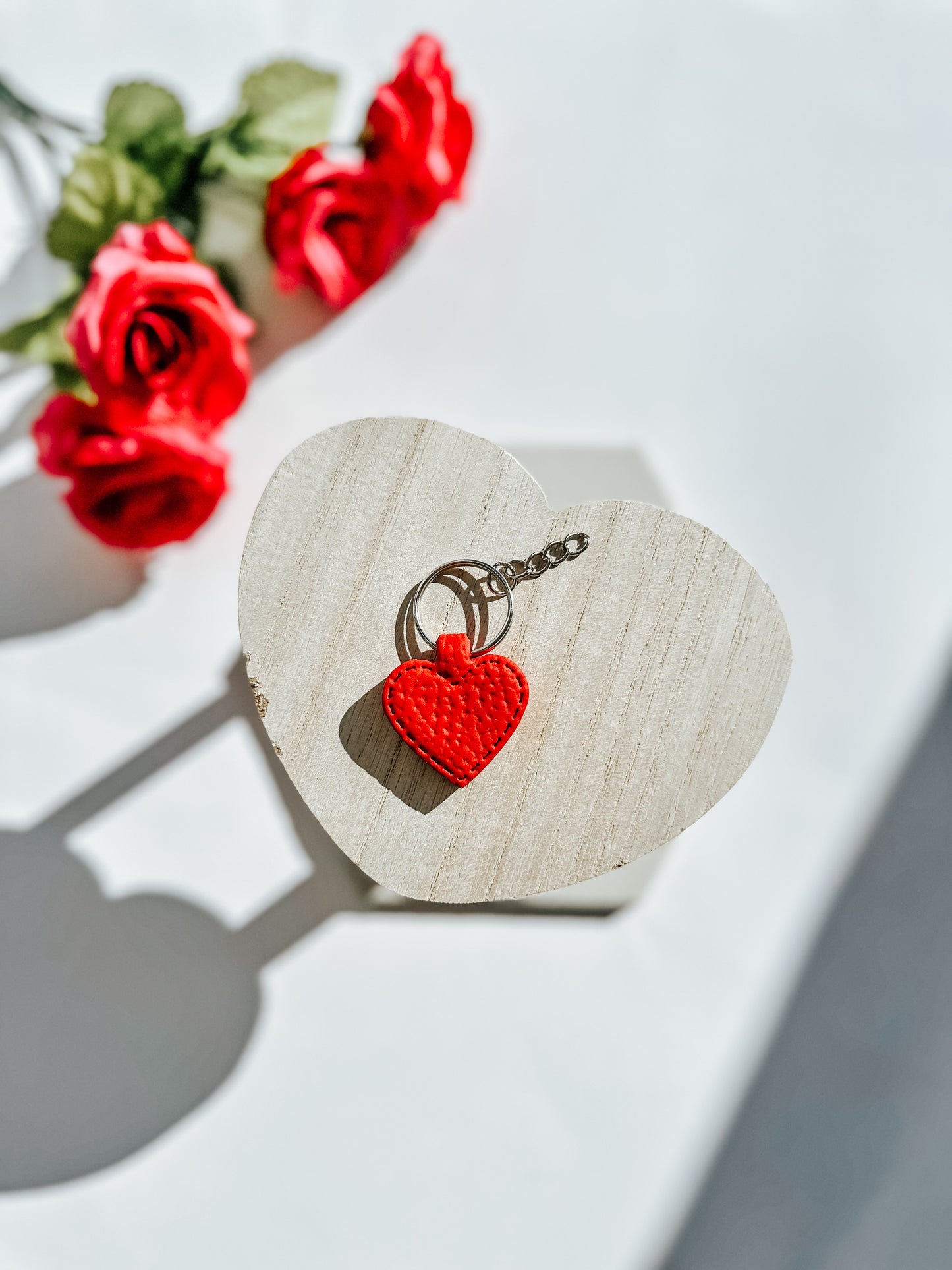 Polymer Clay Heart Keychains