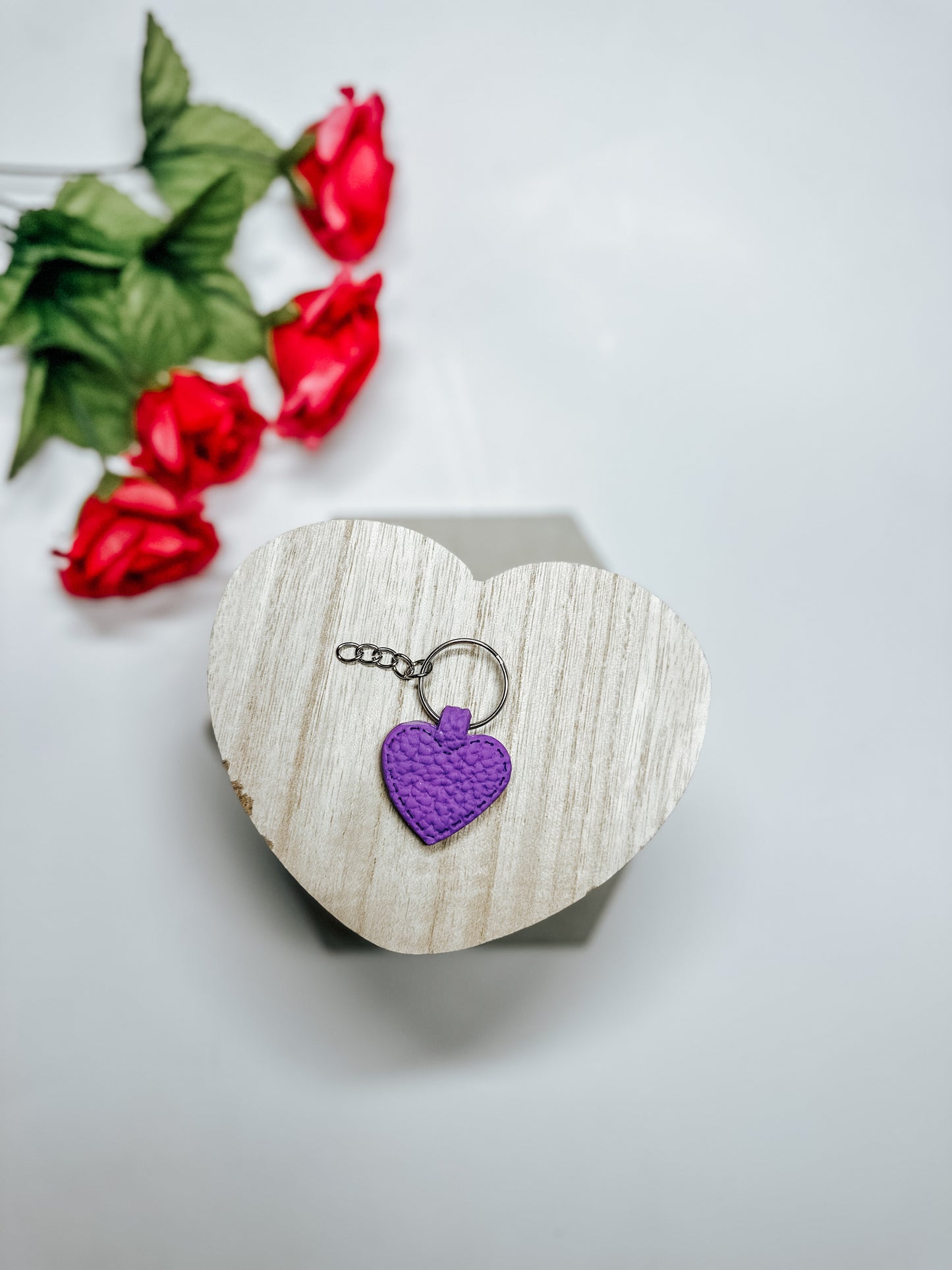 Polymer Clay Heart Keychains